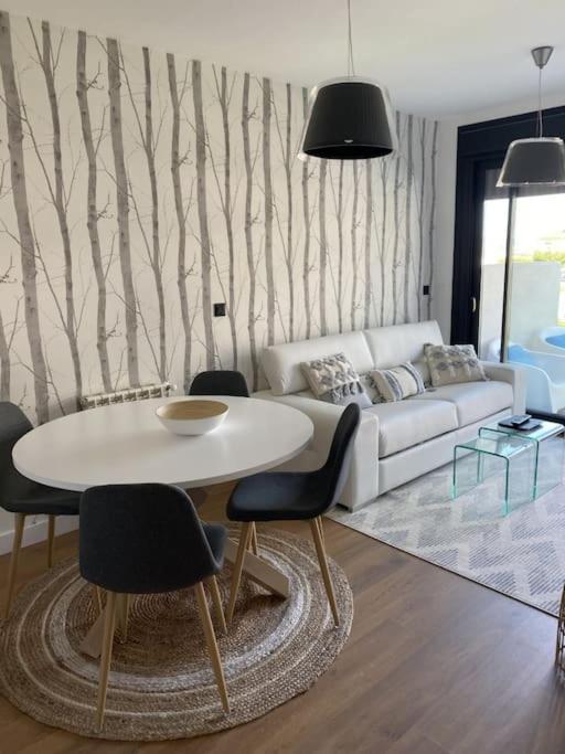 Precioso Apartamento Con Terraza Y Piscina En Portonovo-Sanxenxo Eksteriør billede