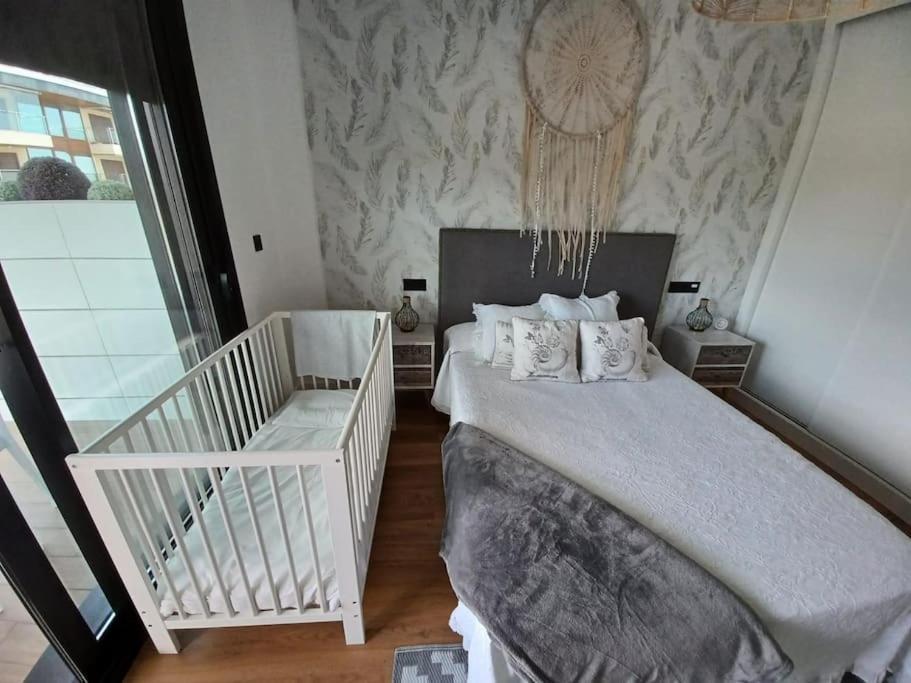 Precioso Apartamento Con Terraza Y Piscina En Portonovo-Sanxenxo Eksteriør billede