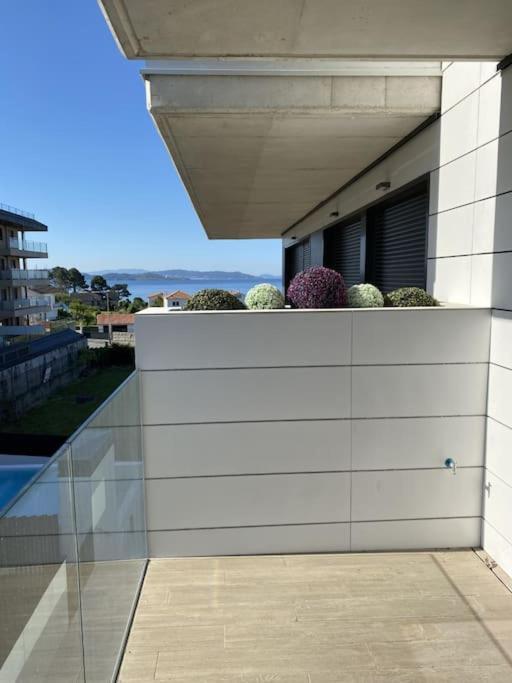 Precioso Apartamento Con Terraza Y Piscina En Portonovo-Sanxenxo Eksteriør billede